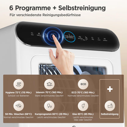 Midea Mini Tischgeschirrspüler 3 Gedecke - Mit/Ohne Wasseranschluss