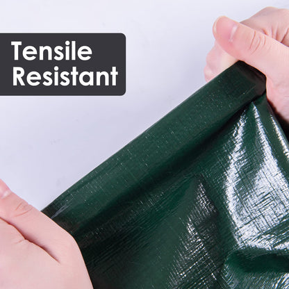 GZBtech Gewebeplane Schutzplane 6x6m - Grün, 150g/m²