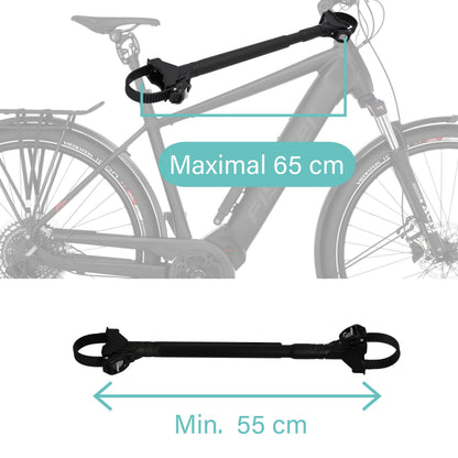 Fischer Fahrradrahmenadapter 591038 für Fahrradtransport, schwarz