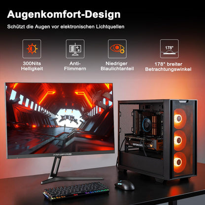 Minifire MFG27F4Q Gaming Monitor - 27 Zoll WQHD 180Hz