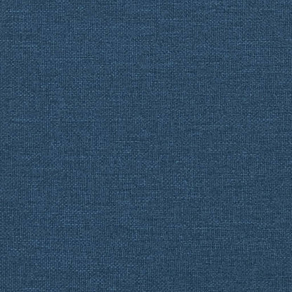 vidaXL Polsterbett Einzelbett - Stoff Blau 90x190cm