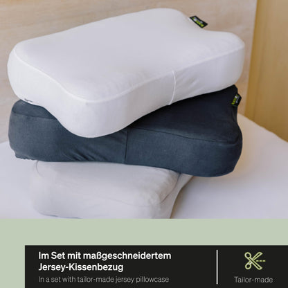 BLACKROLL® Recovery Pillow Nackenkissen – Set Jersey Hellgrau