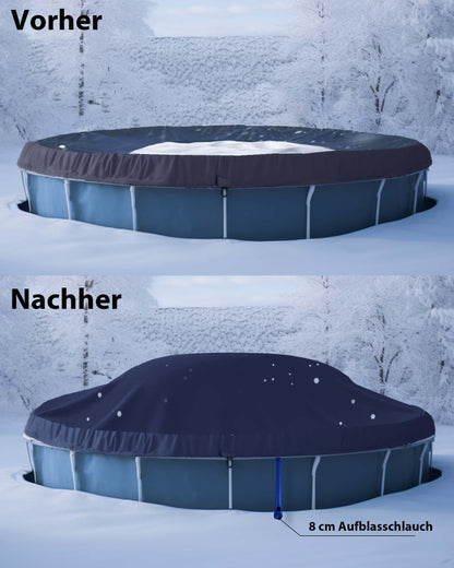 FoundGo Poolkissen Winter Überwinterungskissen XXL Ø4m – 0.4mm