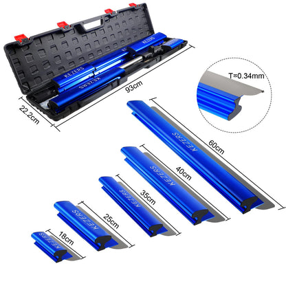 KEZERS Flächenspachtel Set (18-60cm) 5-teilig im Koffer