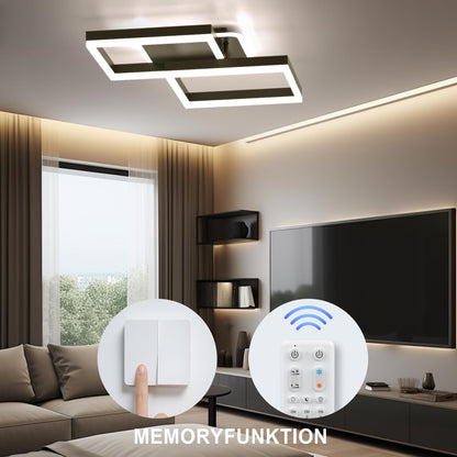 ANTENLICHT LED Deckenleuchte Modern Geometrisch Dimmbar - Schwarz