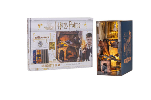 Revell Tiny Adventures Gringotts Bank Book Nook Harry Potter, Miniatur aus Holz als Buchstütze