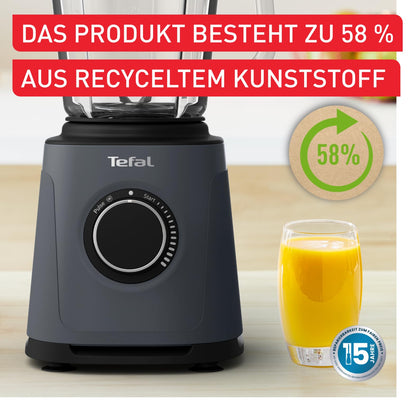 Tefal PerfectMix Essential Hochgeschwindigkeits-Standmixer - Grau 1200W