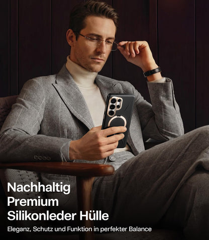 TORRAS Ostand Q3 VegSkin Hülle für Samsung Galaxy S26 Ultra, Schwarz