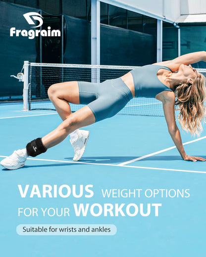 Fragraim Gewichtsmanschetten Fuss & Handgelenk – 10KG Paar