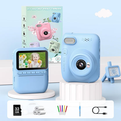 GREENKINDER H2 Sofortbildkamera für Kinder, 14 MP, 1080P, 32 GB