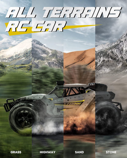 Tecnock RC Monstertruck 1:16, ferngesteuertes Offroad-Auto mit LED