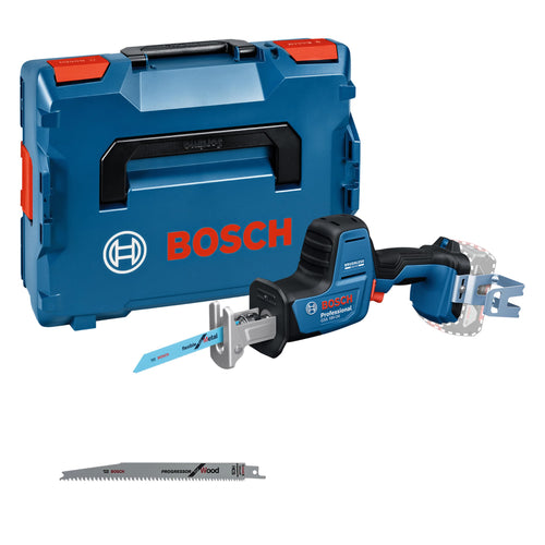Bosch Professional Akku-Säbelsäge GSA 18V-24 inkl. L-BOXX, neigbare Fussplatte, LED-Licht