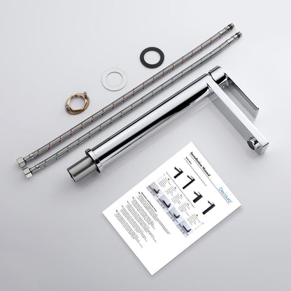 Decaura Waschtischarmatur Hoch chrom - Aufsatzwaschbecken