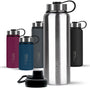 720°DGREE noLimit Edelstahl Trinkflasche 1200 ml, auslaufsicher, mit Schraubverschluss und Sportdeckel
