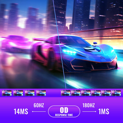 Minifire MFG24F4 Gaming Monitor - 24 Zoll 1080p 180Hz 1ms