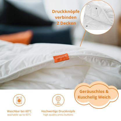 sleepling 4 Jahreszeiten Bettdecke - 2er Set 135x200 cm Mikrofaser