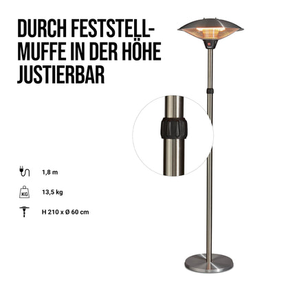 Enders Terrassenheizer Barcelona Elektroheizpilz 900-2100W