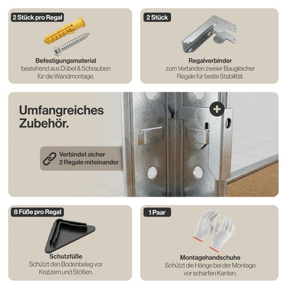 Panorama24 Belko Schwerlastregal 2er Set 180 x 90 x 40 cm, 875 kg