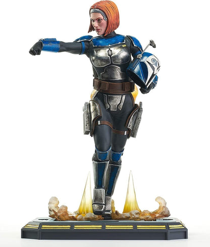 Electronic Arts Diamond Star Wars: Clone Wars Bo Katan Statue 1:7: Detailgetreue Figur von Bo-Katan in blau-oranger Mandalorianer-Rüstung. Dient als Sammlerstück zur Präsentation.