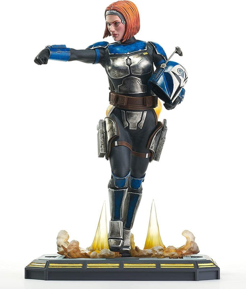 Electronic Arts Diamond Star Wars: Clone Wars Bo Katan Statue 1:7: Detailgetreue Figur von Bo-Katan in blau-oranger Mandalorianer-Rüstung. Dient als Sammlerstück zur Präsentation.