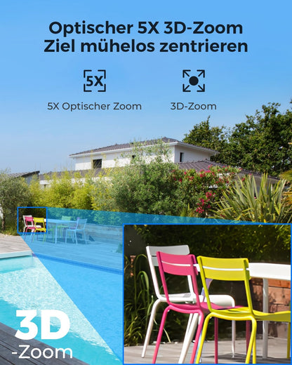 Reolink RLC-823S1 4K PTZ Überwachungskamera mit PoE und 5X Zoom