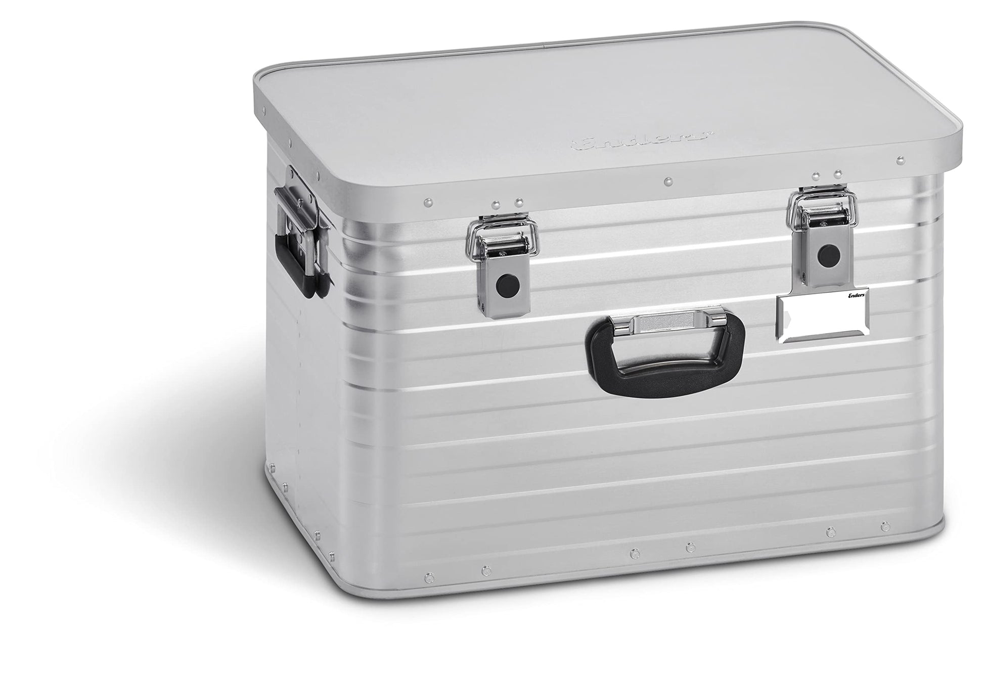 Enders TORONTO 63 L Aluminiumbox – Staub- & Spritzwasserdicht. Rechteckige, silberne Box für Lagerung & Transport von Gütern.