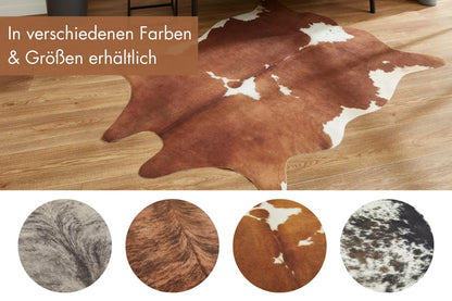 andiamo Amarillo Kunstfell Teppich - 125x155 cm Creme-braun