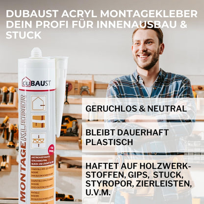 dubaust Montagekleber Universal AMK24, weiss, 12 x 511 g
