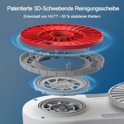 HUTT S55 Pro Fensterputzroboter mit 6500 Pa Saugkraft und SLAM 4.0