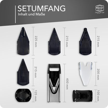 Börner Gemüsehobel V6 Edelstahl Mandoline - Profi Set