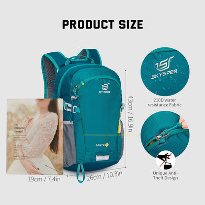 SKYSPER LANTC20 Wanderrucksack 20L mit Rückenbelüftung