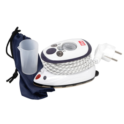 Prym Mini Dampfbügeleisen Set mit SEMPLIX Silikonablage, Pinky