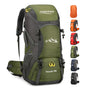 jianyana Wanderrucksack 50L Trekkingrucksack mit Regenhülle und Netztaschen