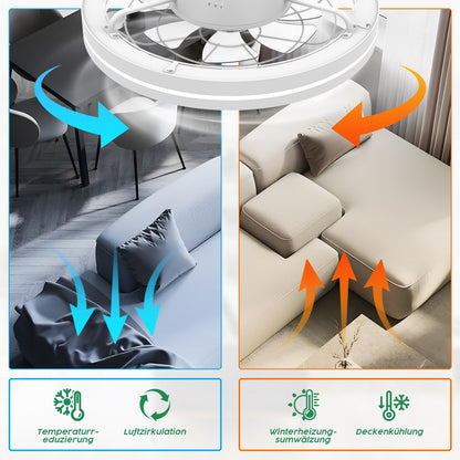 Airwit 48cm Deckenventilator mit Licht – Dimmbar, leise