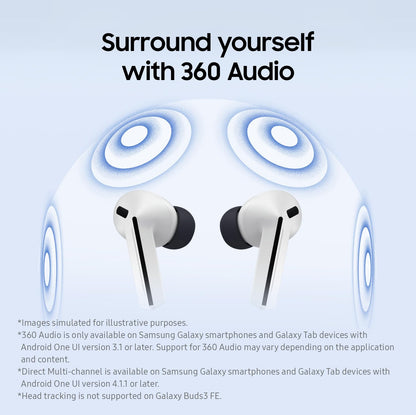 Samsung Galaxy Buds3 FE In-Ear Bluetooth-Kopfhörer mit ANC, Schwarz