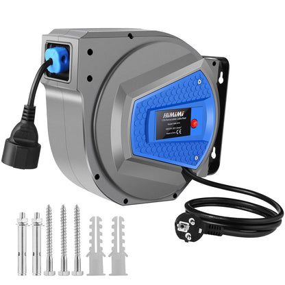 Himimi Automatik Kabeltrommel Verlängerungskabel Wand 15+1m