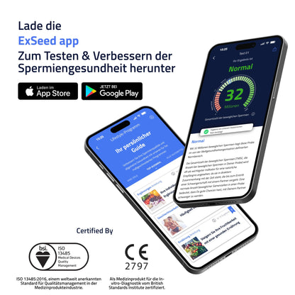 ExSeed Health Spermatest für zu Hause – 5 Tests