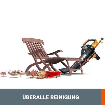 WORX WG505E Trivac – 3-in-1 Laubbläser & Laubsauger 3000W