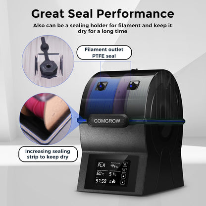 Comgrow SH02 3D Filament Trockner Box – Speicher & Spulenhalter