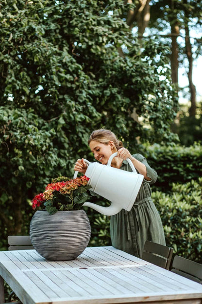 Capi Europe Gefäss Kugel Rib NL Blumentopf 62x48 Anthrazit