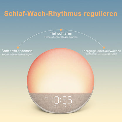 Hiromeco H03 Tageslichtwecker mit Bluetooth und RGB Nachtlicht