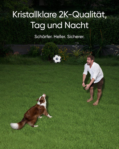 eufy Flutlichtkamera E30 Aussen-Sicherheitskamera - 360° 2K