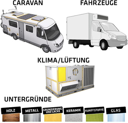Sika Sikaflex 554 Caravan STP-Klebstoff weiss, 3 x 300 ml