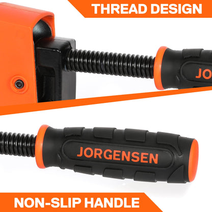 JORGENSEN Profi Schraubzwingen Set – 2-teilig 600mm Spannweite