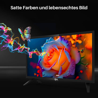 RCA Fernseher 24 Zoll (60 cm) LED HD – Triple Tuner Hotelmodell