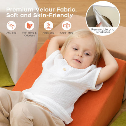 BanaSuper Kinder Schaumstoff Kletterblöcke Bausteine Set - bunt XXL