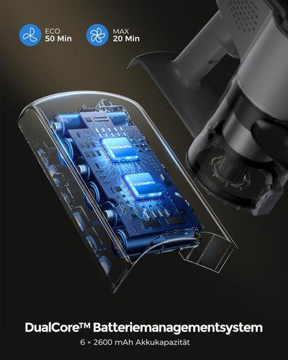 VACTechPro F02 Lite Akku-Staubsauger kabellos, 550 W/50 kPa