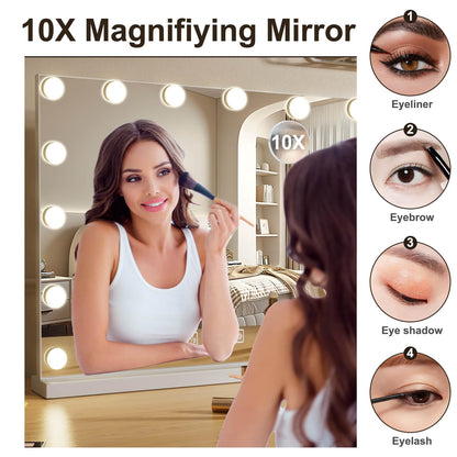 Ereousa Schminkspiegel Hollywood Touch Dimmbar LED - 80x62cm