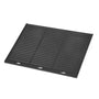 Onlyfire Grillplatte Gusseisen emailliert, Wendeplatte 48,5 x 40 cm, rechteckig, mit glatter und geriffelter Grillseite