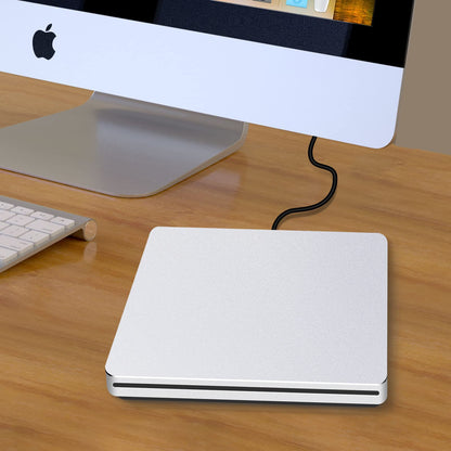 NOLYTH Externes CD/DVD Laufwerk USB-C Slot-in Brenner für Mac & PC